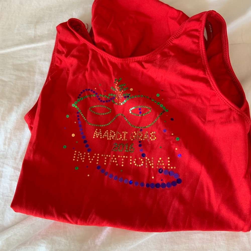 Comfortable Red Gymnastics Leotard!!!